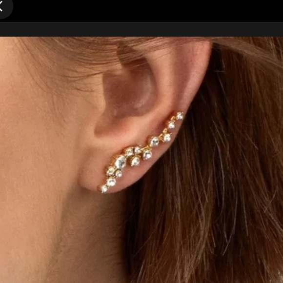 Farah Ear Crawlers Earrings by BaubleBar - Picture 4 of 10